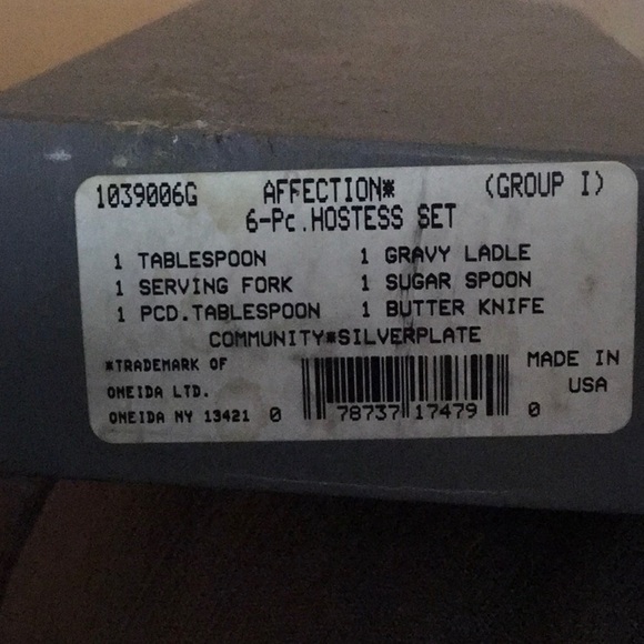Oneida 6 piece hostess-affection - Picture 5 of 5